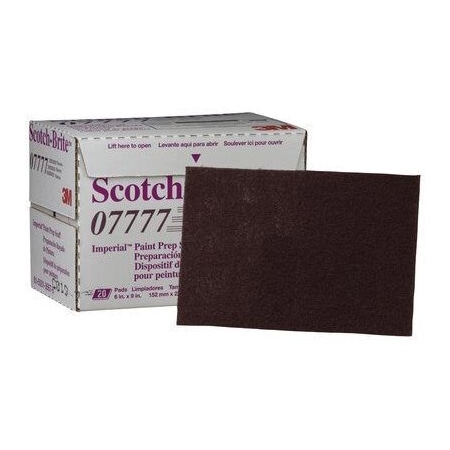 3M Scotch-Brite Paint Prep Scuff Hand Pad 07777 Maroon, 20PK 7000120941